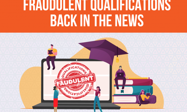 FRAUDULENT QUALIFICATIONS BACK IN THE NEWS